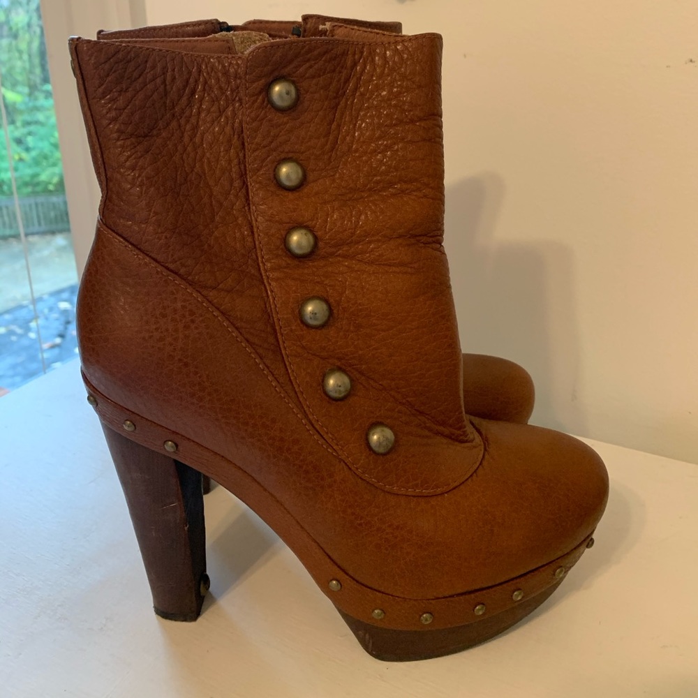 Ugg heeled studded boots